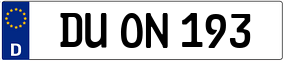 Trailer License Plate
